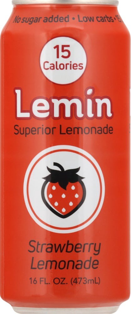 slide 3 of 3, Lemin Strawberry Lemonade, 16 fl oz