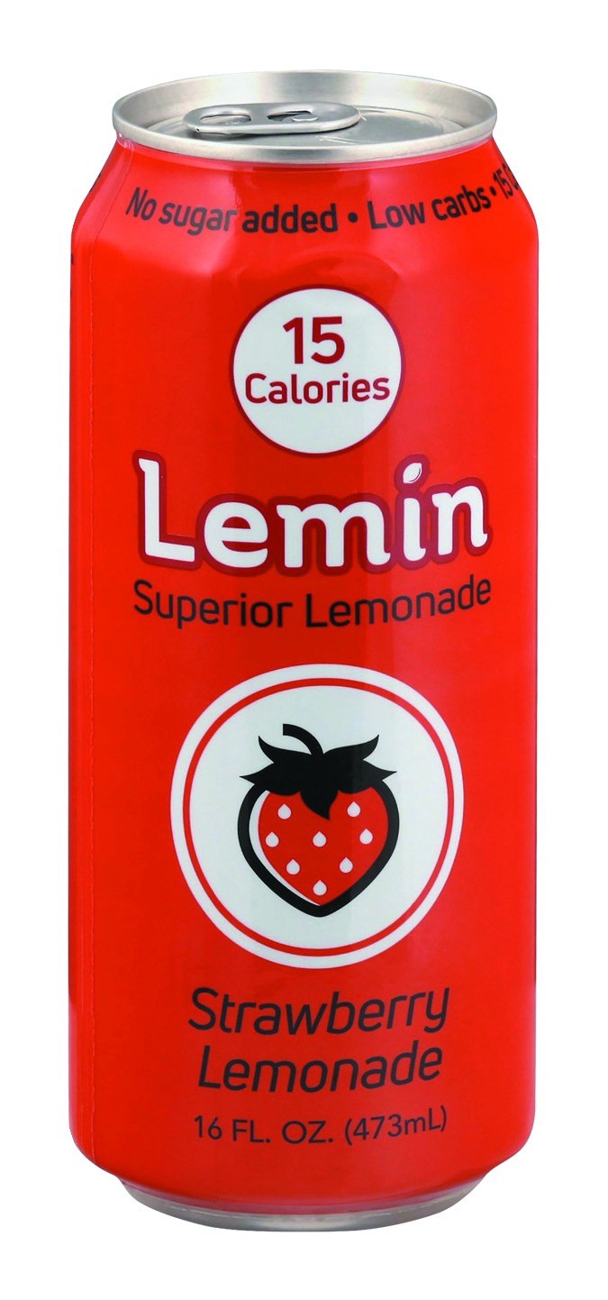 slide 1 of 3, Lemin Strawberry Lemonade, 16 fl oz