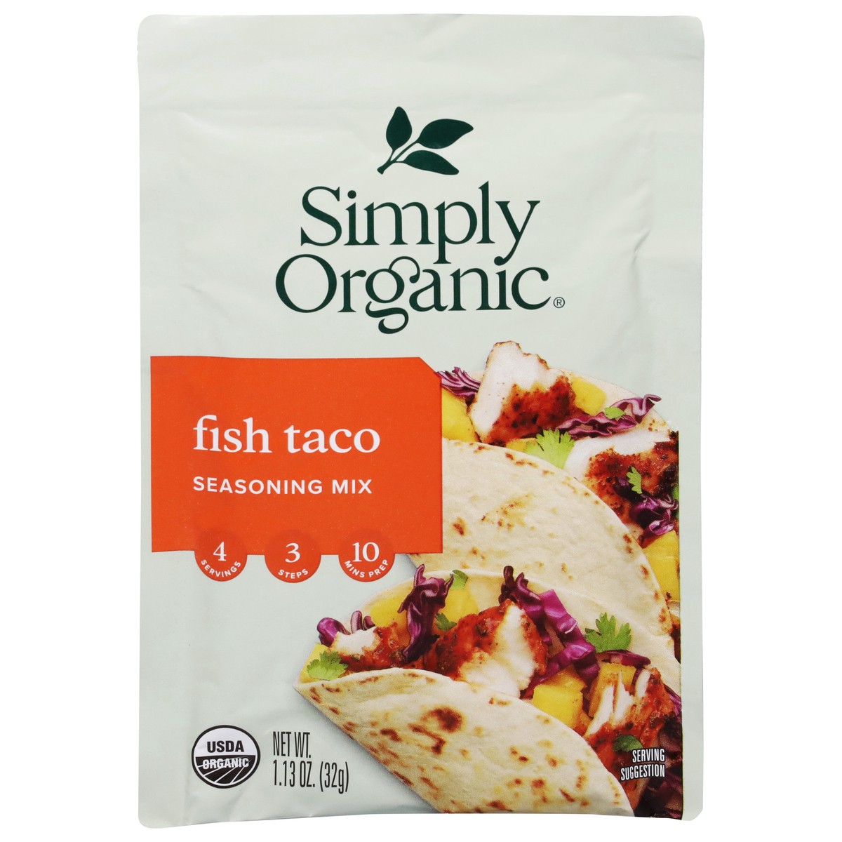 slide 1 of 9, Simply Organic Seasoning Mix Fish Taco, 1.13 oz