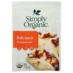 Simply Organic Seasoning Mix Fish Taco