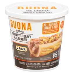 Buona At Home Italian Style Gravy & Sliced Beef 2 ea