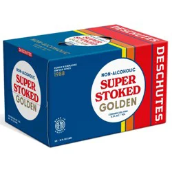 Deschutes Non-Alcoholic Super Stoked Golden Beer 6 - 12 fl oz Cans