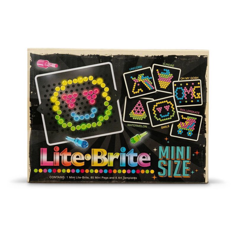 slide 4 of 6, Lite-Brite Mini Retro 85pc, 85 ct