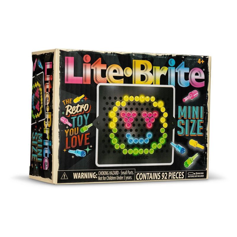 slide 3 of 6, Lite-Brite Mini Retro 85pc, 85 ct