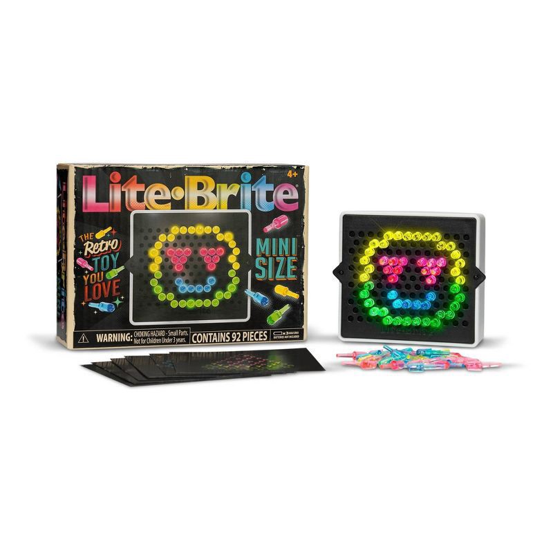 slide 1 of 6, Lite-Brite Mini Retro 85pc, 85 ct