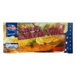 Great American Seafood Wild Caught Pacific Salmon Fillet Frozen