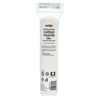 slide 3 of 5, Meijer Exfoliating Cotton Rounds, 100 ct