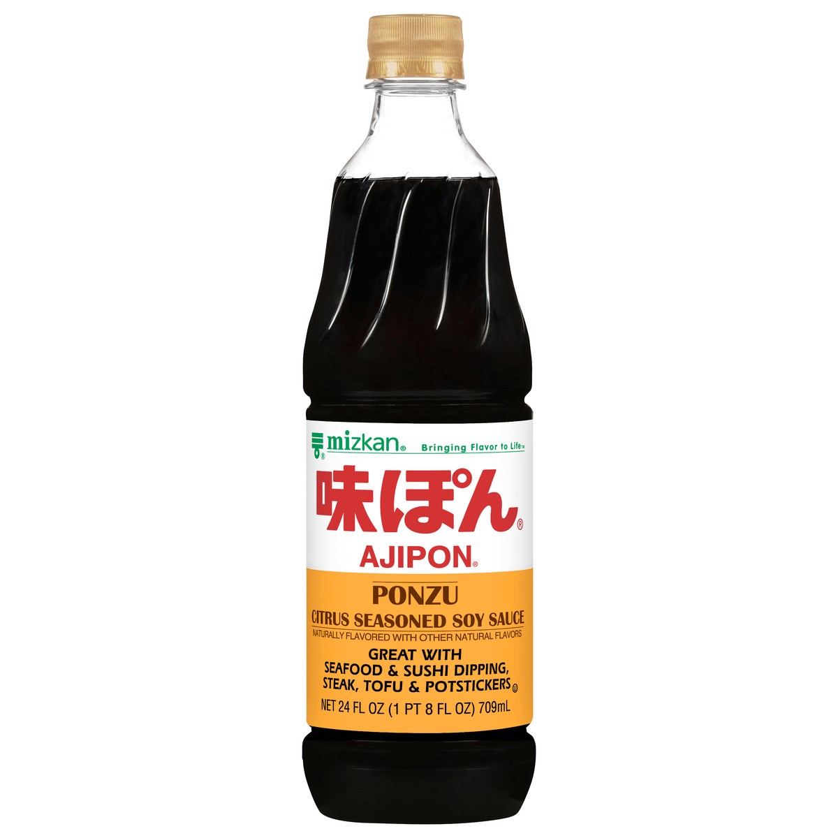 slide 2 of 4, Mizkan Ajipon Ponzu Citrus Seasoned Soy Sauce, 24 fl oz