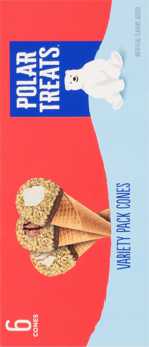 slide 8 of 9, Polar Treats Variety Pack Ice Cream Cone, 6pk, 6 ct