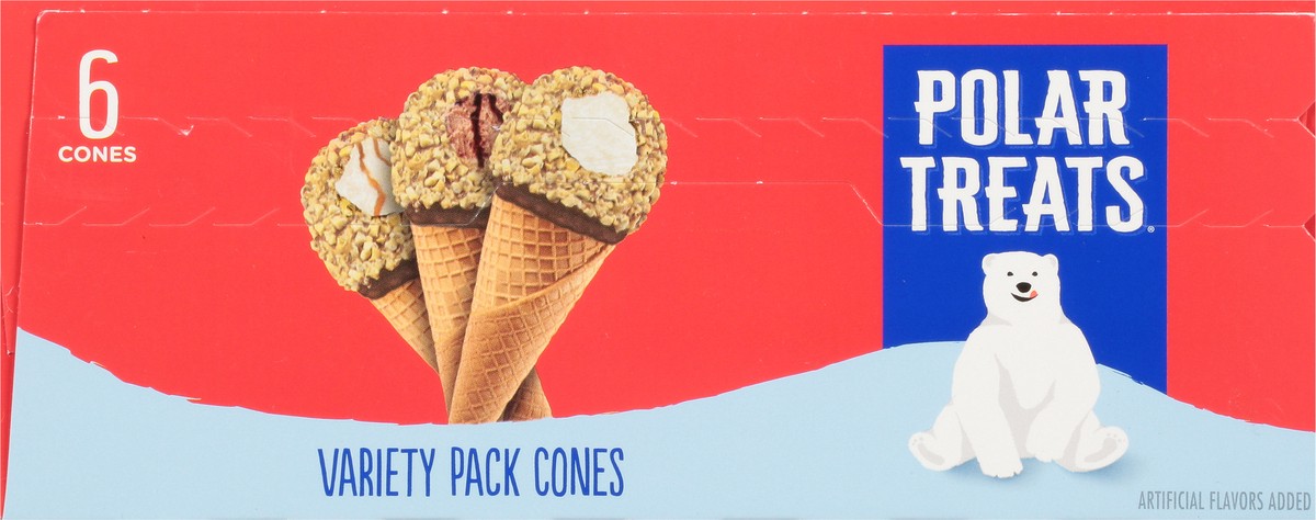 slide 9 of 9, Polar Treats Variety Pack Ice Cream Cone, 6pk, 6 ct