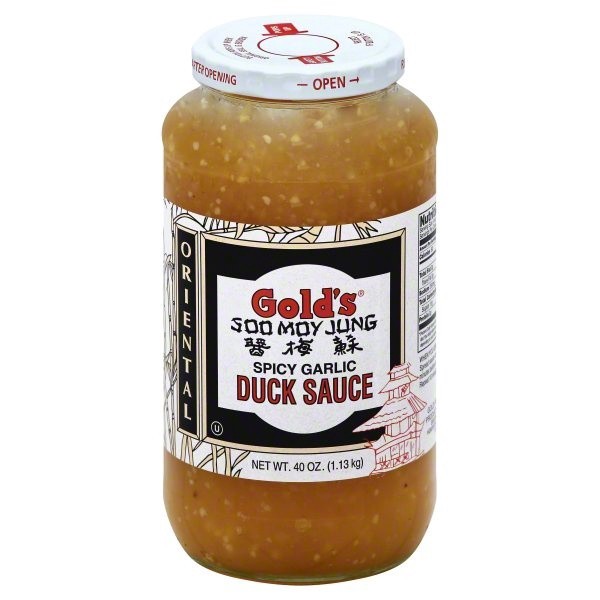 slide 1 of 2, Gold's Soo Moy Jung Spicy Garlic Duck Sauce, 40 oz