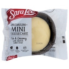 slide 1 of 1, Sara Lee Mini New York Style Cheesecake, 1 ct