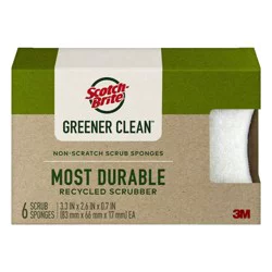 Scotch-Brite Greener Clean Non-Scratch Scrub Sponges - 6 ct