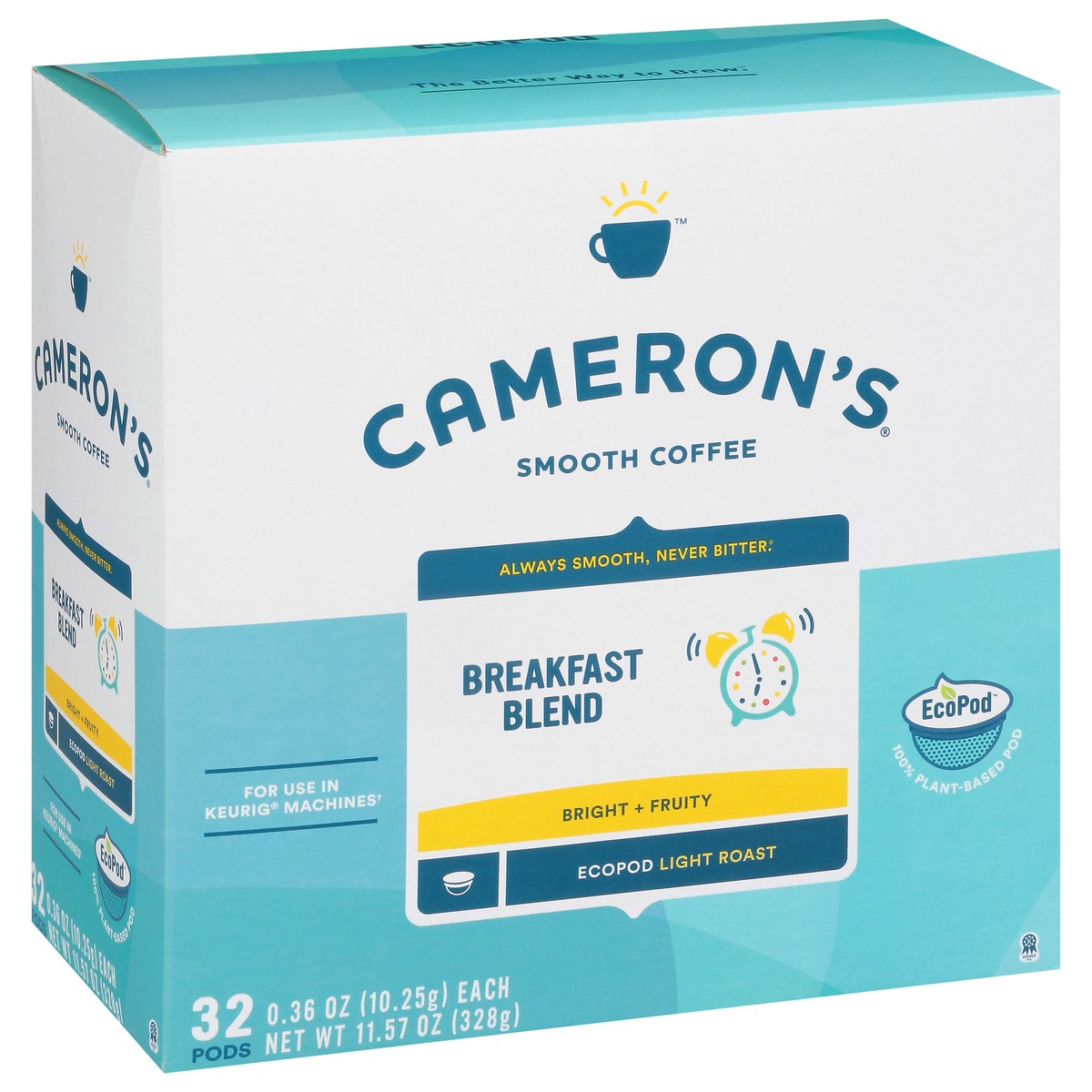 slide 2 of 9, Cameron's Coffee Single Serve Pods, Breakfast Blend, 32 Count, 32 ct