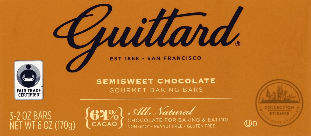 slide 4 of 4, Guittard Baking Bars 3 ea, 3 ct