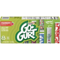 Yoplait Go-Gurt Strawberry Low Fat Kids' Yogurt Tubes