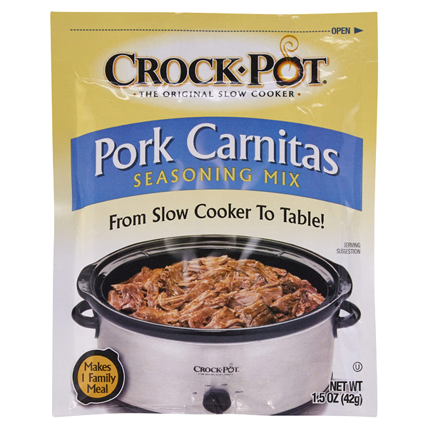 slide 1 of 1, Crock-Pot Pork Carnitas Seasoning Mix, 1.5 oz