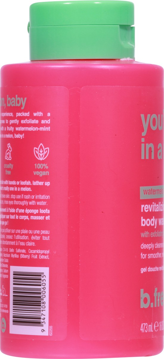 slide 9 of 12, b.fresh Watermelon Mint Revitalizing Body Wash with Fruit Enzymes 16 fl oz, 1 ct