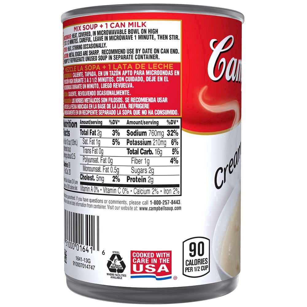 slide 14 of 93, Campbell's Condensed Cream of Potato Soup, 10.5 oz Can, 10.5 oz
