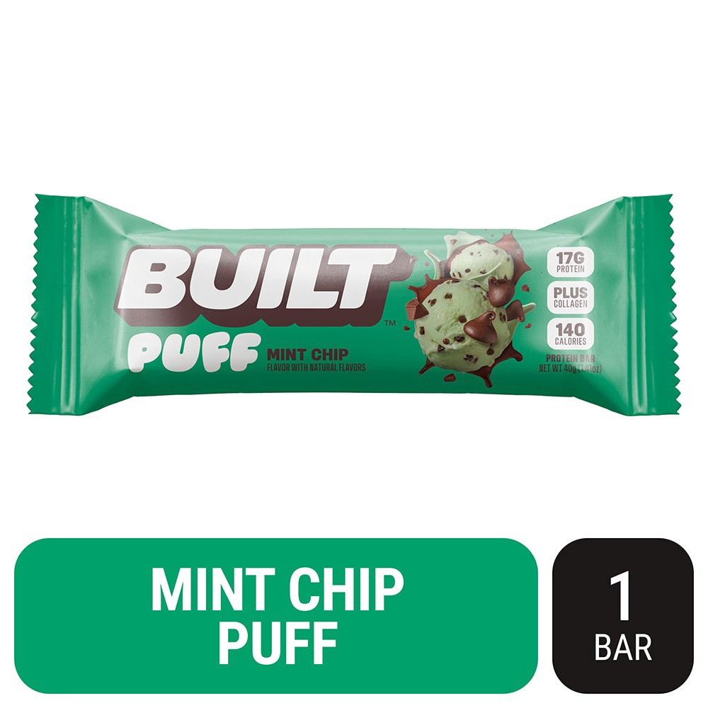 slide 1 of 4, Built Mint Brownie Puff, 1.41 oz
