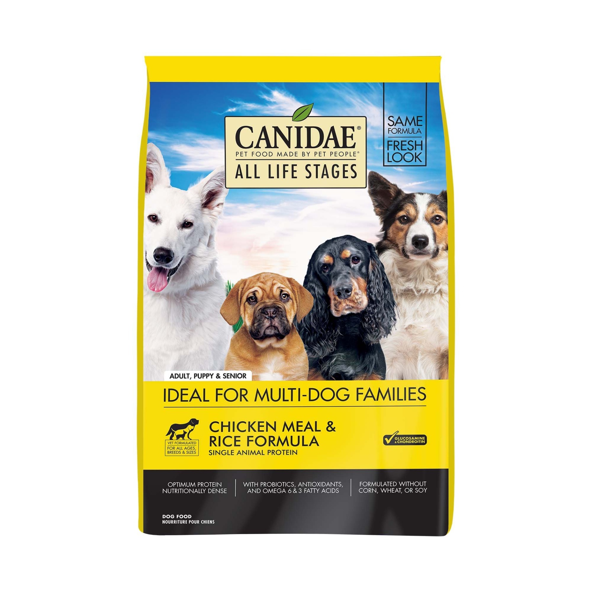 slide 1 of 1, CANIDAE All Life Stages Chicken Meal & Rice Formula Dog Food, 5 lb