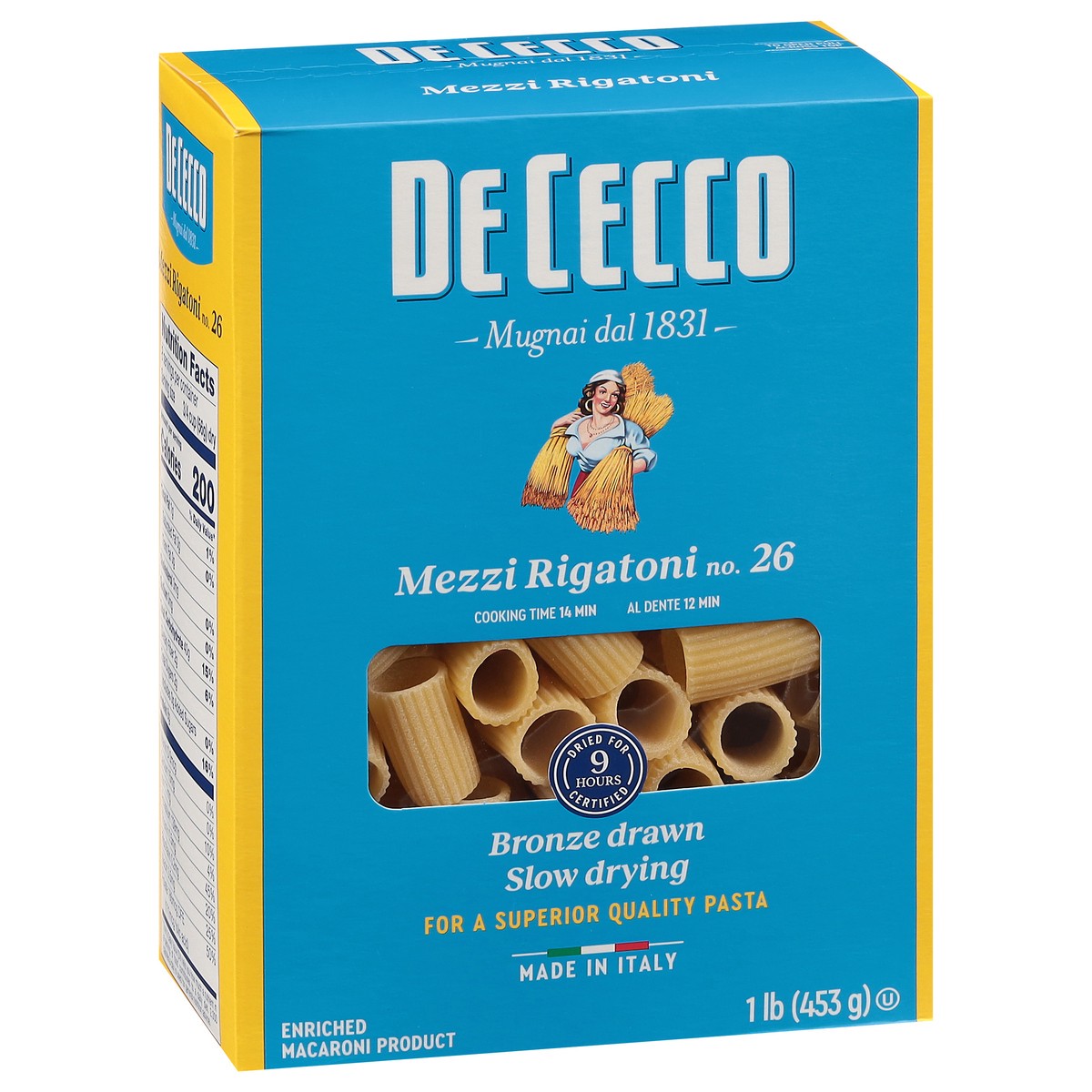 slide 4 of 13, De Cecco No. 26 Mezzi Rigatoni 1 lb, 16 oz