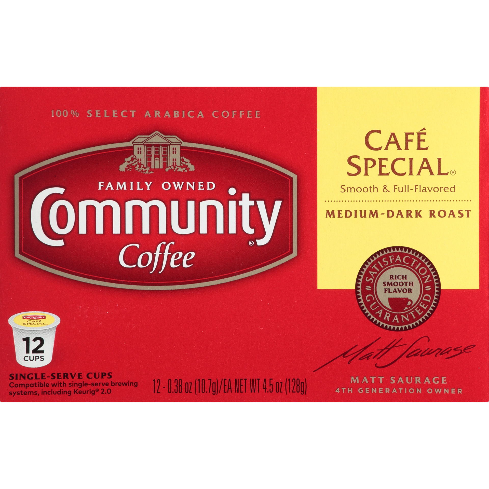 Community Coffee Café Special Medium Dark Roast KCup Pods 12 ct Shipt