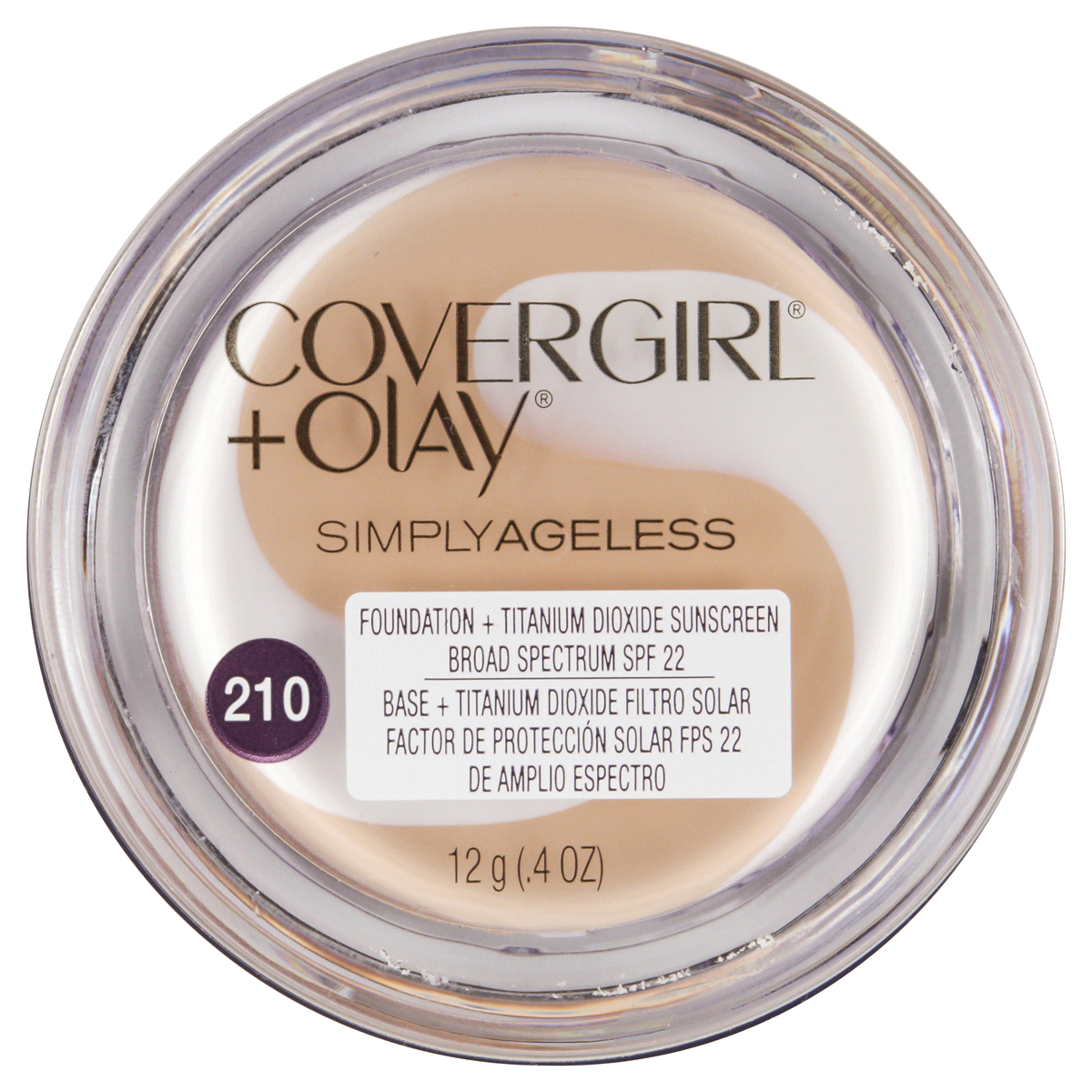 slide 6 of 13, COTY COVERGIRL COVERGIRL & Olay Simply Ageless Instant Wrinkle-Defying Foundation, Creamy Natural, Foundation with SPF, Anti-Aging Foundation, 12 g