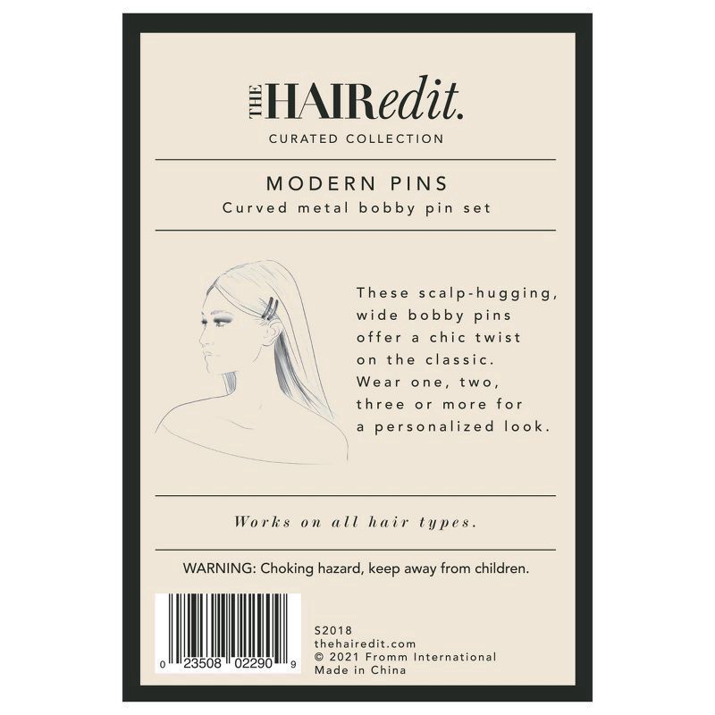 slide 2 of 7, The Hair Edit Modern Bobby Pins - 4ct, 4 ct