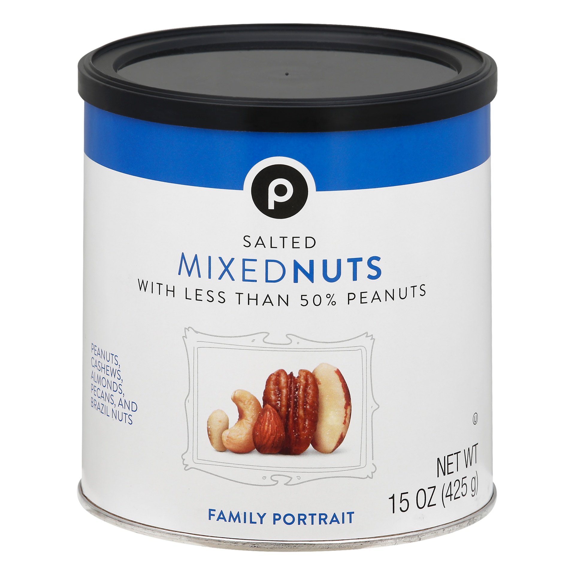 slide 1 of 1, Publix Salted Mixed Nuts, 15 oz