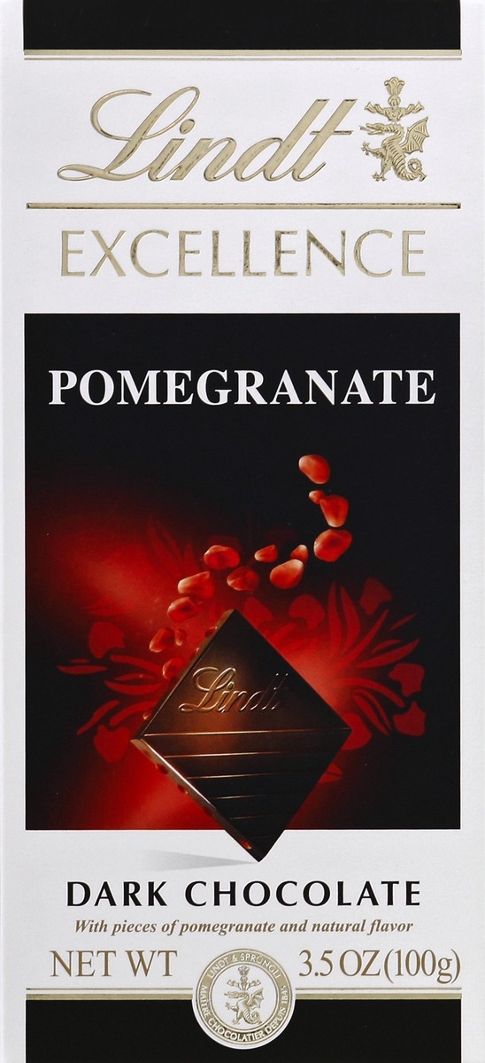 slide 5 of 5, Lindt Excellence Pomegranate Dark Chocolate Bar, 3 oz