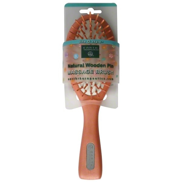 slide 1 of 1, Earth Therapeutics Brush Wooden Pin Small, 1 ct