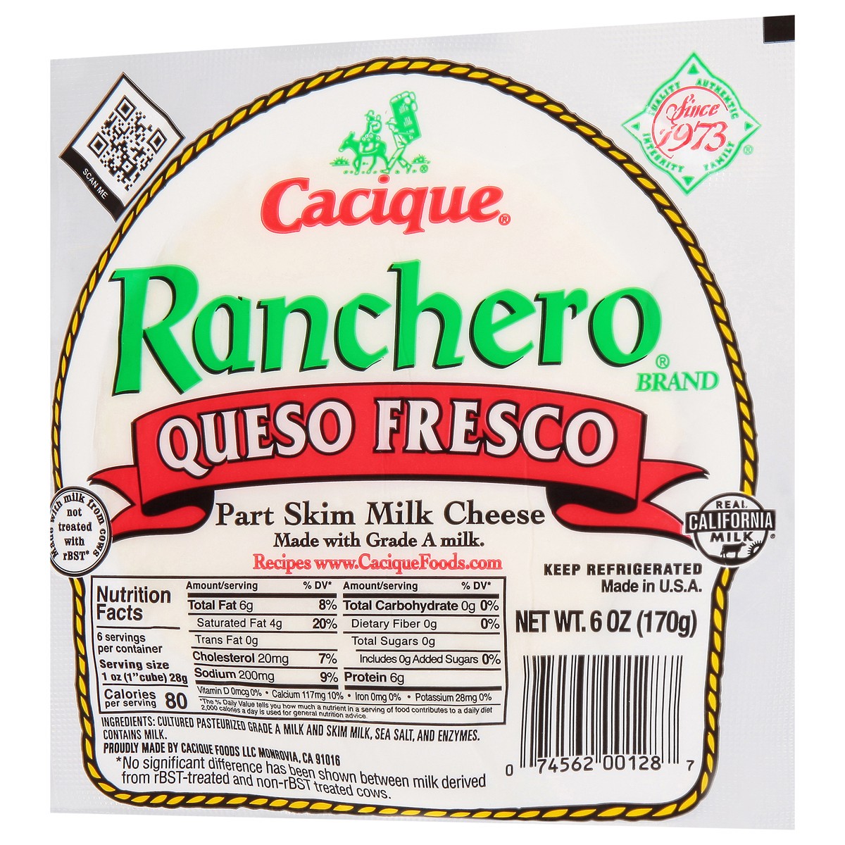 slide 5 of 12, Cacique Ranchero Queso Fresco, 6 oz