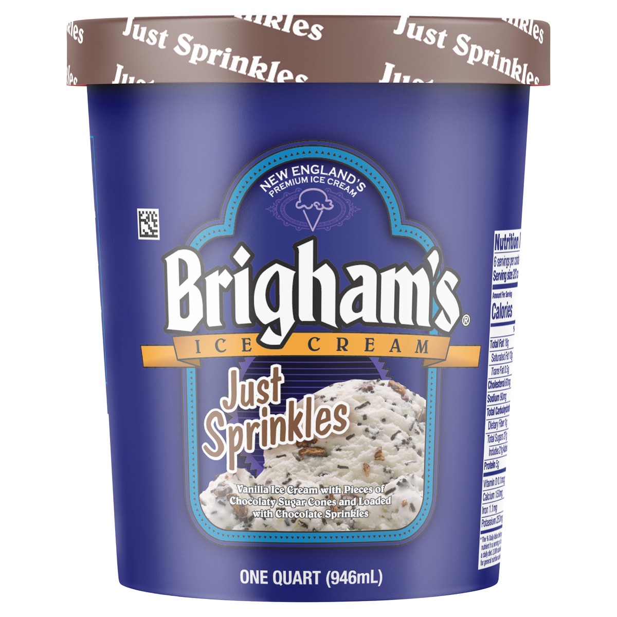 slide 1 of 8, Brigham's Ice Cream Just Jimmies, 1 qt