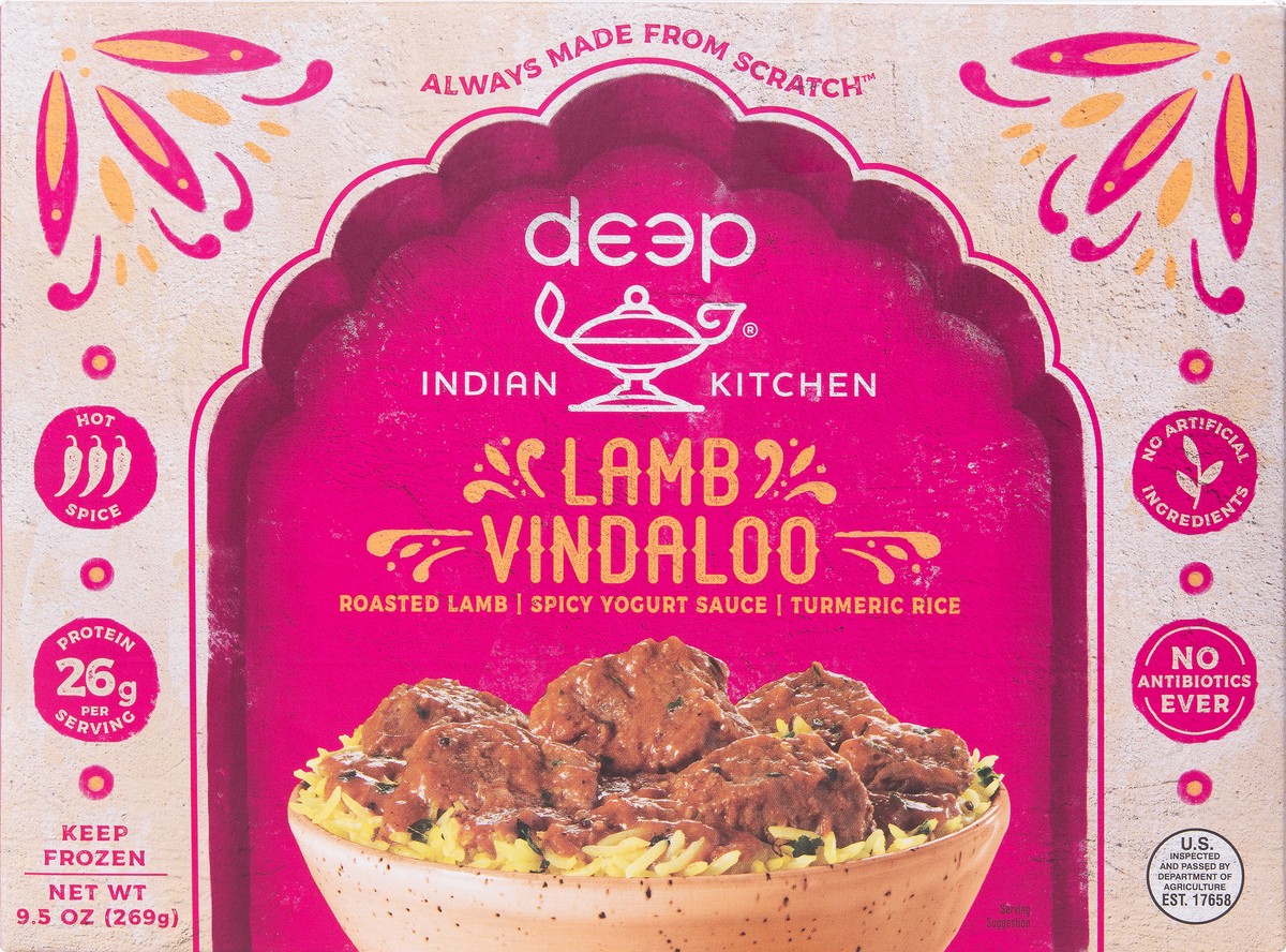 slide 1 of 10, Deep Indian Kitchen Lamb Vindaloo, 9.5 oz