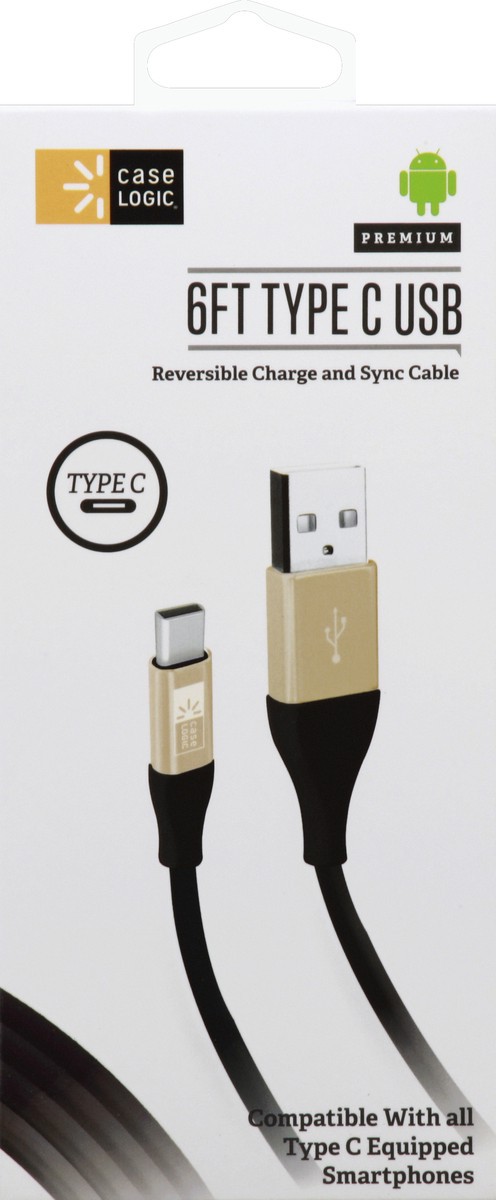 slide 1 of 4, Case Logic Charge and Sync Cable 1 ea, 1 ea