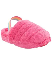 Carter's Faux Fur Slippers Pink S
