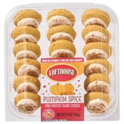 Lofthouse Frosted Pumpkin Spice Mini Sugar Cookies 9.4 oz