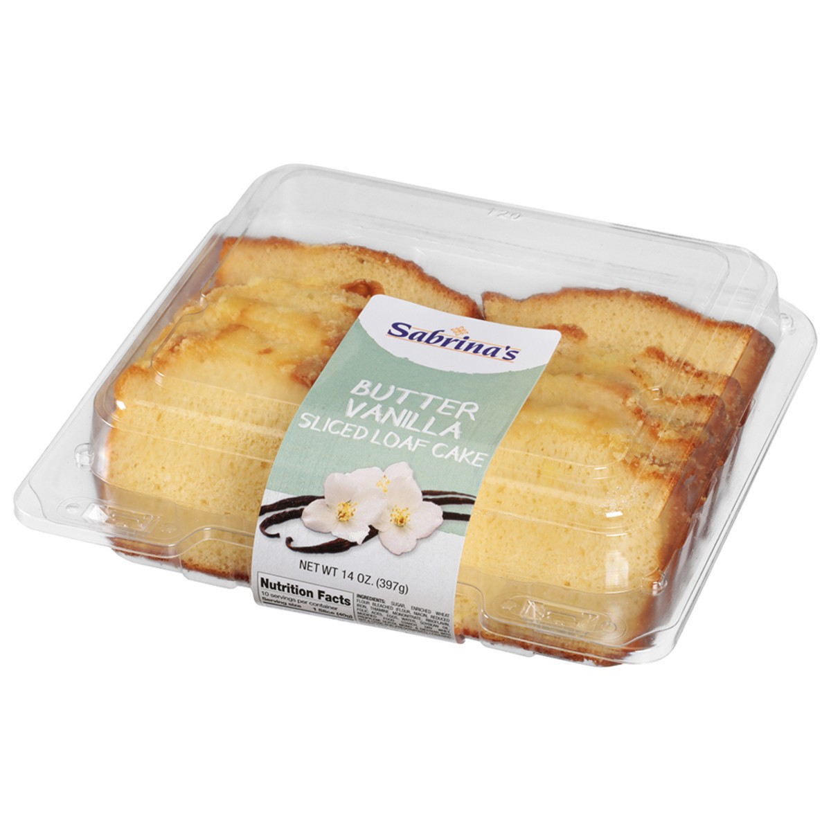 slide 7 of 11, Sabrina's Sliced Butter Vanilla Loaf Cake 14 oz, 14 oz