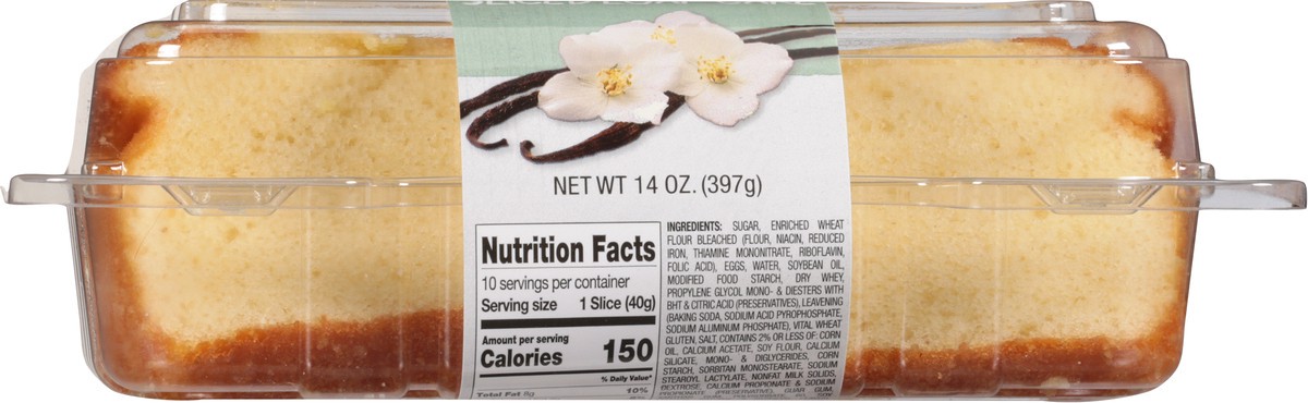 slide 11 of 11, Sabrina's Sliced Butter Vanilla Loaf Cake 14 oz, 14 oz