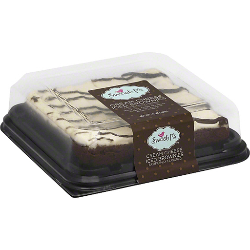 slide 2 of 3, Sweet P's Brownies, Cream Cheese Iced, 13 oz