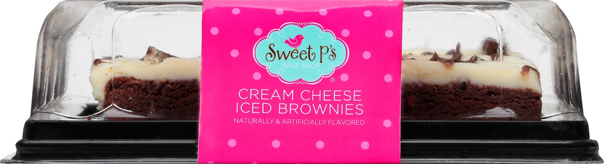slide 9 of 11, Sweet P's Brownies with Cream Cheese Icing, 13 oz