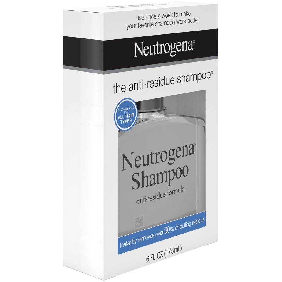 slide 2 of 6, Neutrogena Anti-Residue Clarifying Shampoo, Gentle Non-Irritating Clarifying Shampoo to Remove Hair Build-Up & Residue, 6 oz