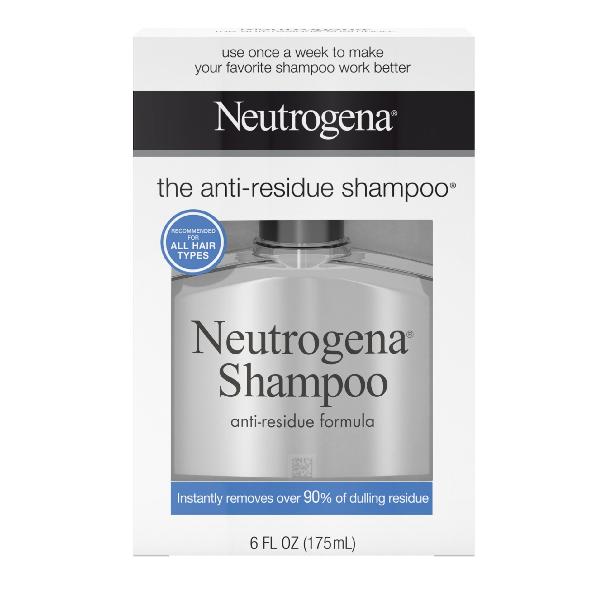 slide 1 of 6, Neutrogena Anti-Residue Clarifying Shampoo, Gentle Non-Irritating Clarifying Shampoo to Remove Hair Build-Up & Residue, 6 oz