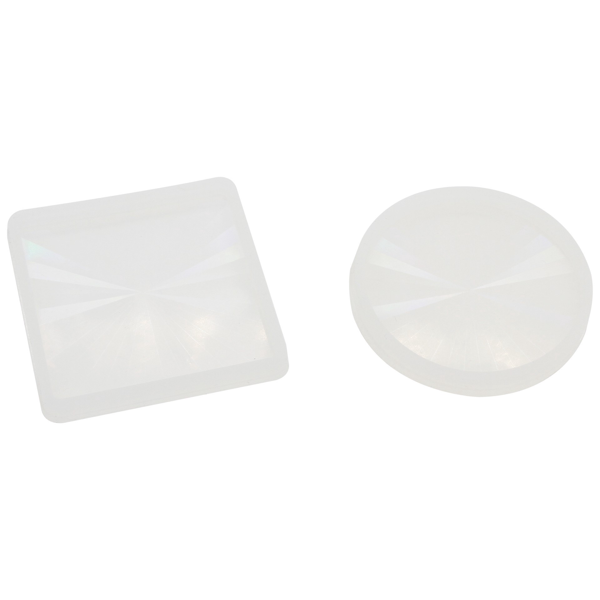 slide 3 of 3, Holographic Silicone Coaster Mold Set By Craft Smart, 3.7 in x 3.7 in x 0.4 in