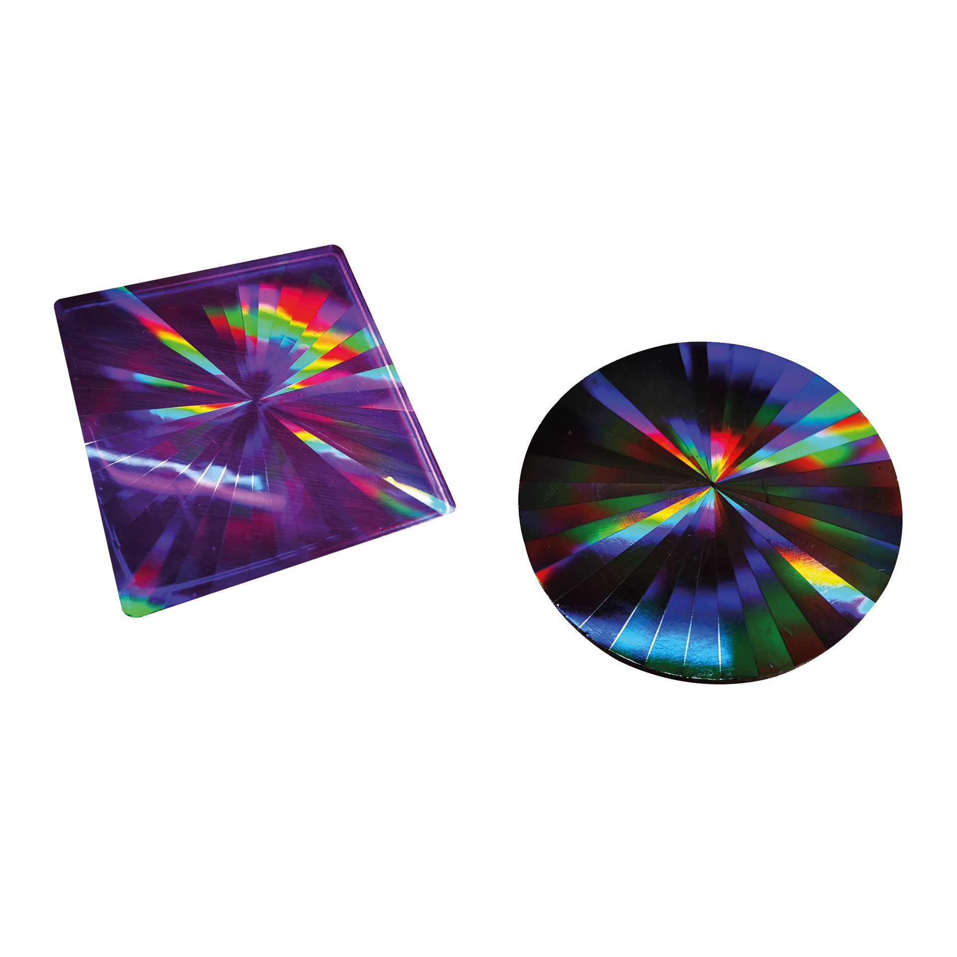 slide 2 of 3, Holographic Silicone Coaster Mold Set By Craft Smart, 3.7 in x 3.7 in x 0.4 in
