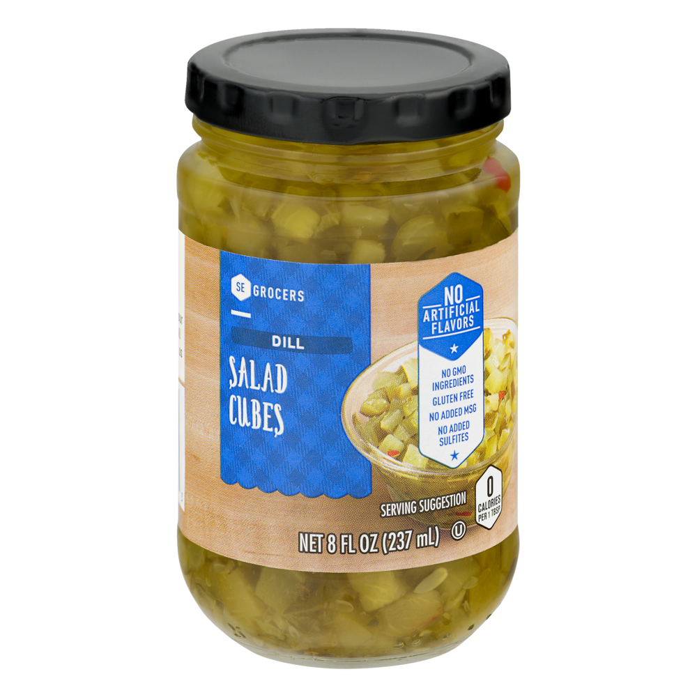 slide 1 of 1, SE Grocers Salad Cubes Dill - 8 oz, 8 oz
