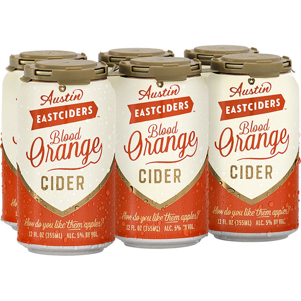 slide 1 of 1, Austin Eastciders Blood Orange, 6 ct; 12 oz