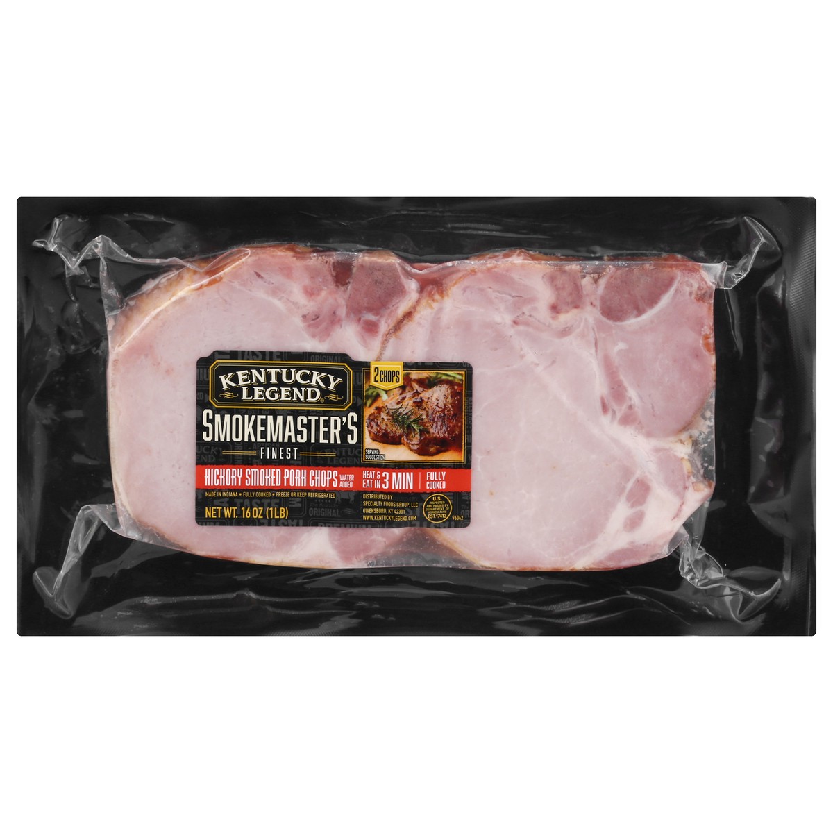 slide 9 of 12, Kentucky Legend Hickory Smoked Pork Chop 16 oz, 16 oz