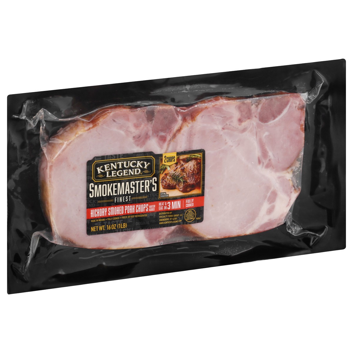 slide 8 of 12, Kentucky Legend Hickory Smoked Pork Chop 16 oz, 16 oz